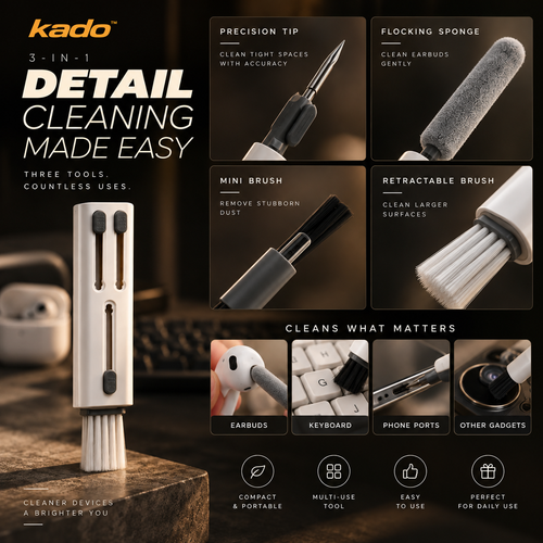 Kado 3-in-1 Multifunction Cleaning Pen