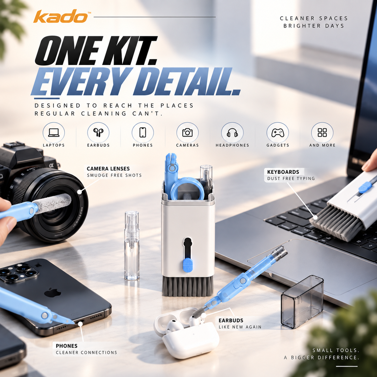 Kado 7-in-1 Multi-Function Cleaning Kit